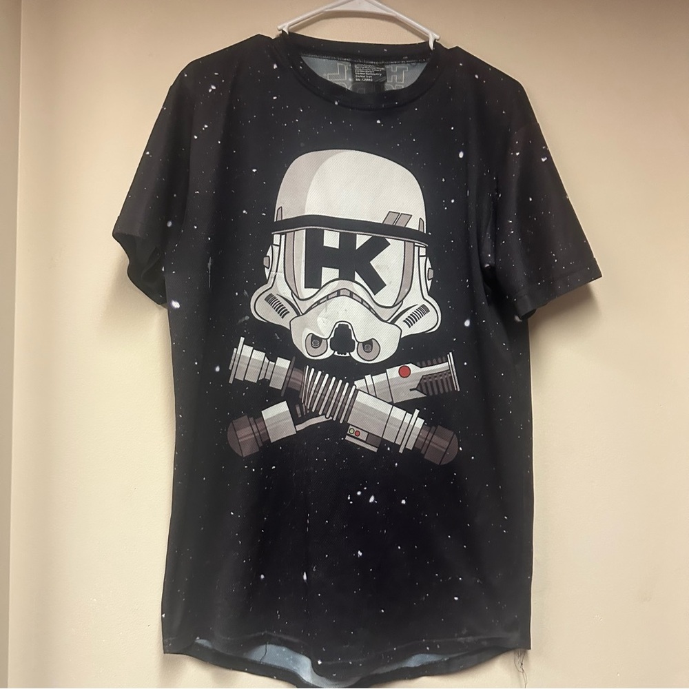 Men's Black Graphic Long Sleeve‎ Tee